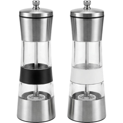 Novahu Stainless Steel Manual Pepper and Salt Mill Set of 2 16.5 cm - Product view