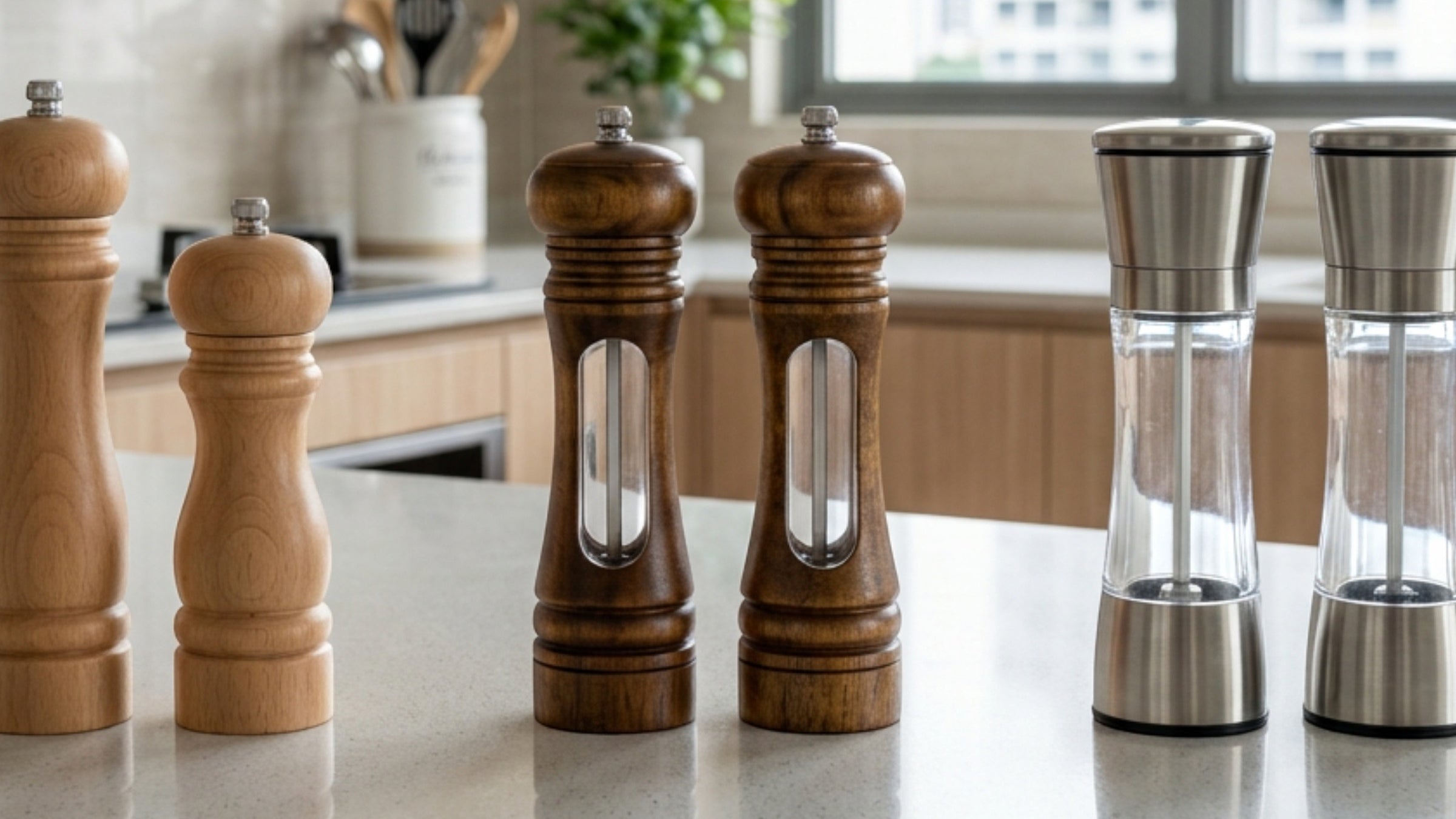 Novahu Manual Pepper and Salt Mill Sets